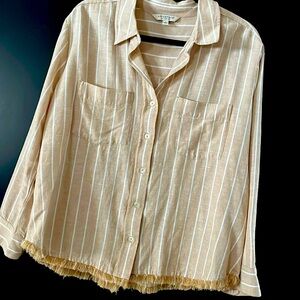 Liverpool Womens Cotton/Linen Top/Blouse XL Never Worn but washed once.